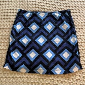 Golftini Geometric Pattern Skort Size 8L
